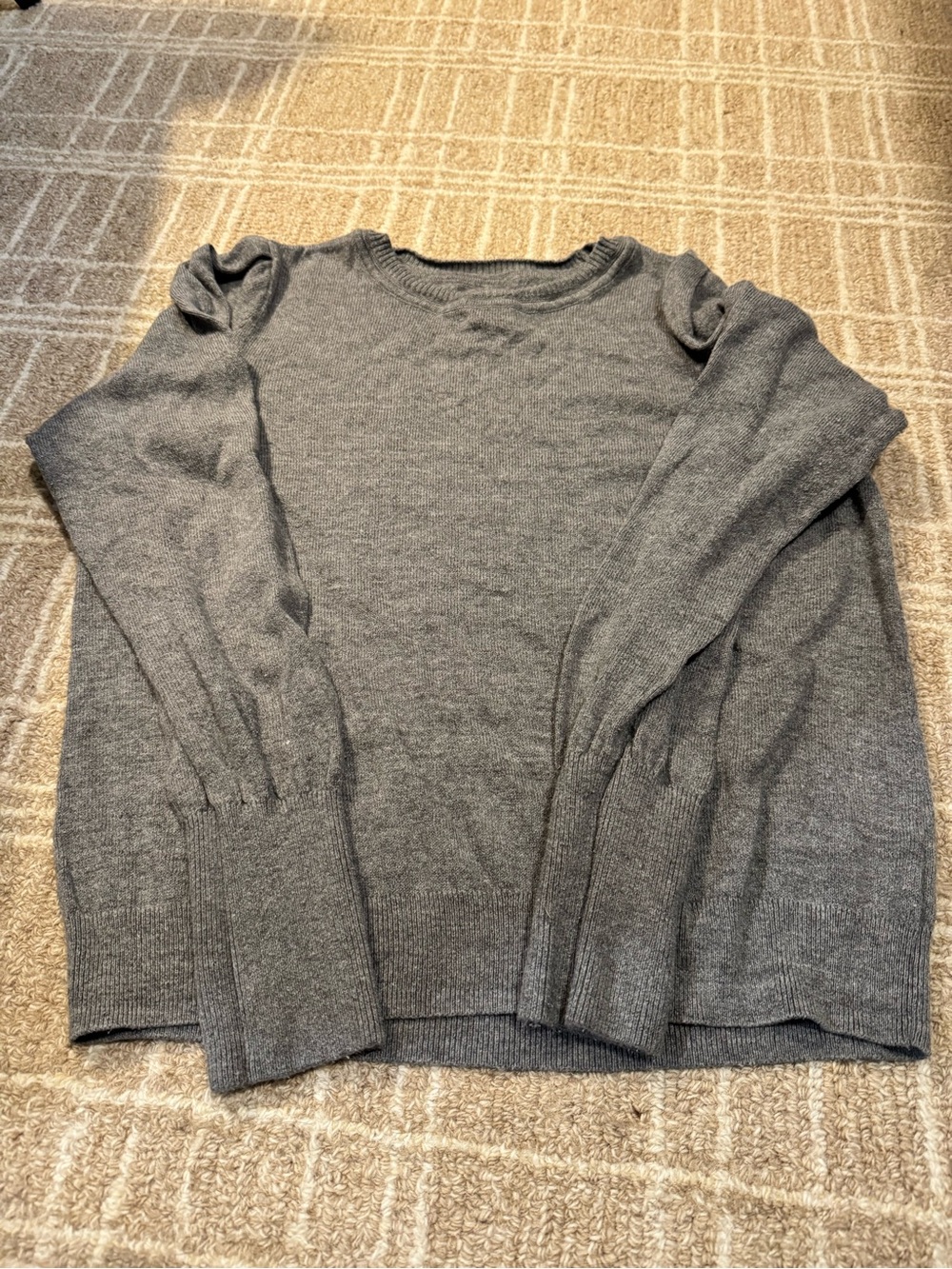 Nic + Zoe Cozy Grey Sweater size large